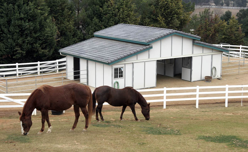 small horse barn