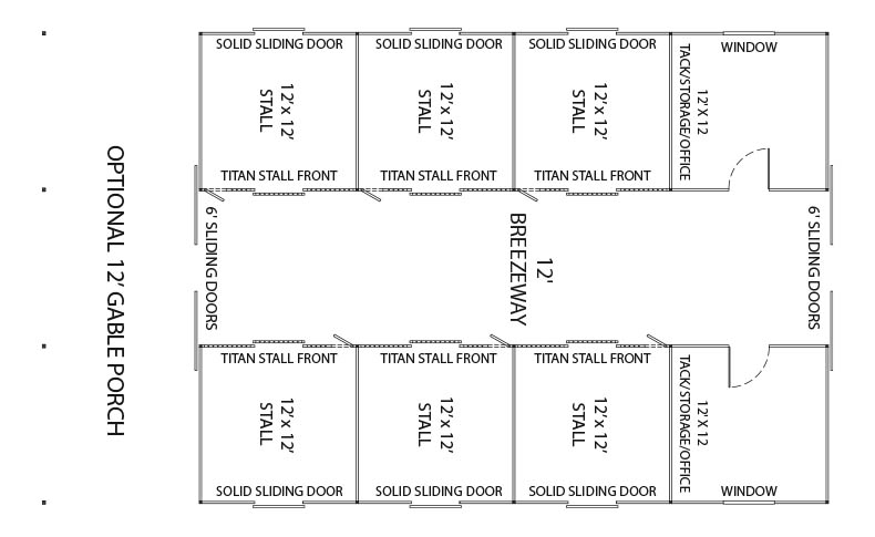 4 Stall Horse Barn Plans