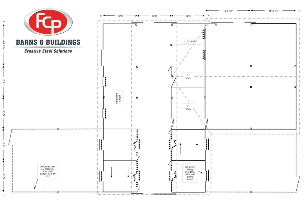 FCP Ohio Custom Barn Project Floor Plans