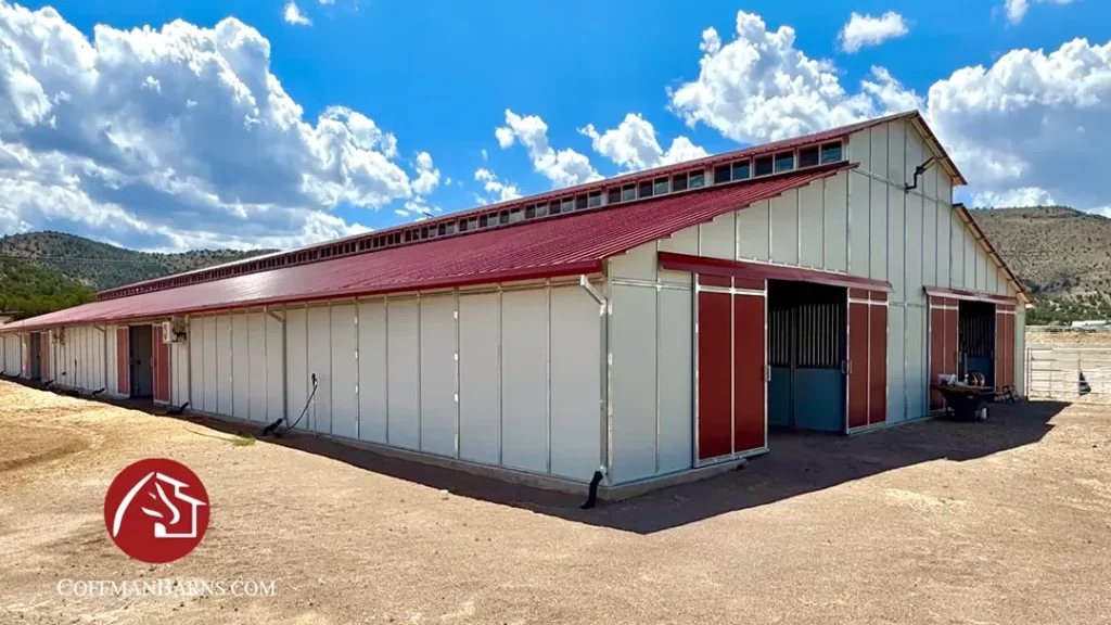 La Felix Montana Ranch Barn completed by Coffman Barns