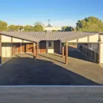 Custom U-Shaped Shedrow Barn Project in Scottsdale, AZ
