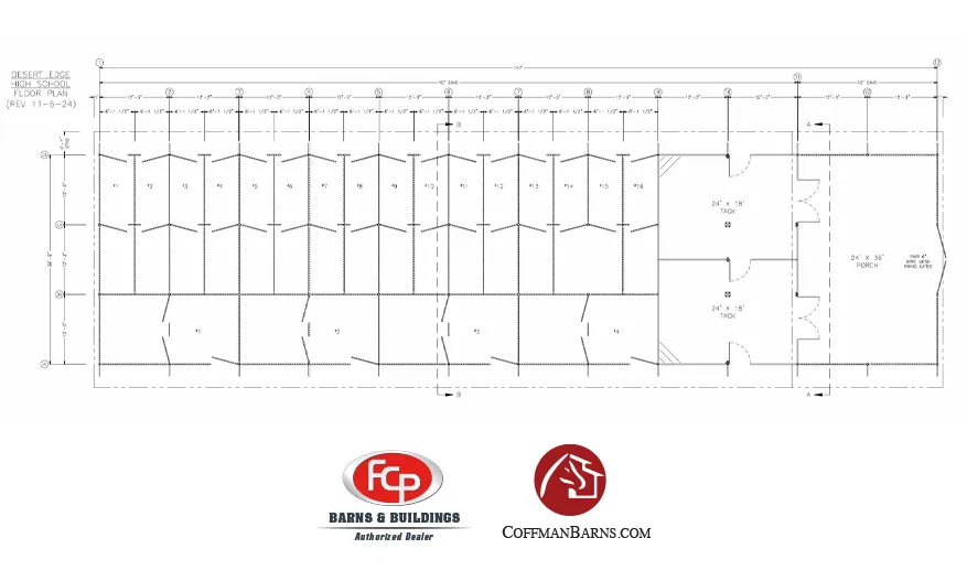 DEHS Hybrid Livestock Barn by Coffman Barns