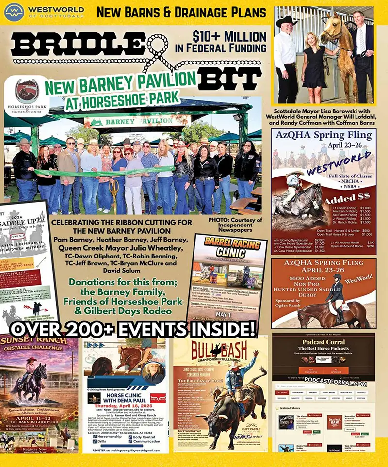 April 2026 issue of Bridle & Bit Magazine Cover