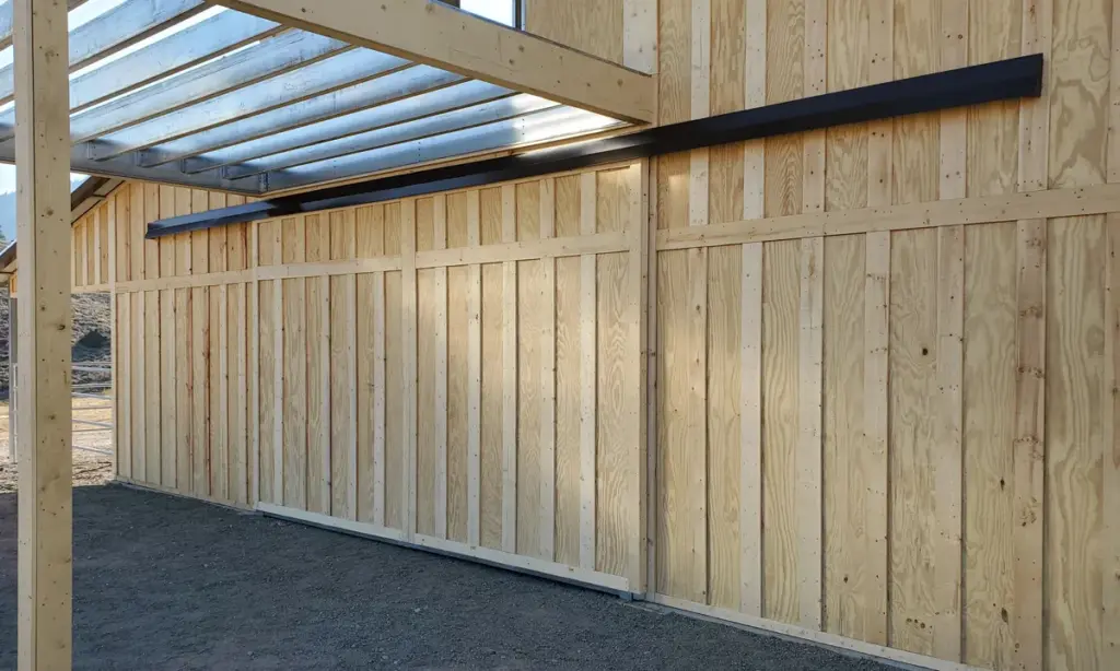 FCP Wood Sided Steel Barns Project Image Battens Detail