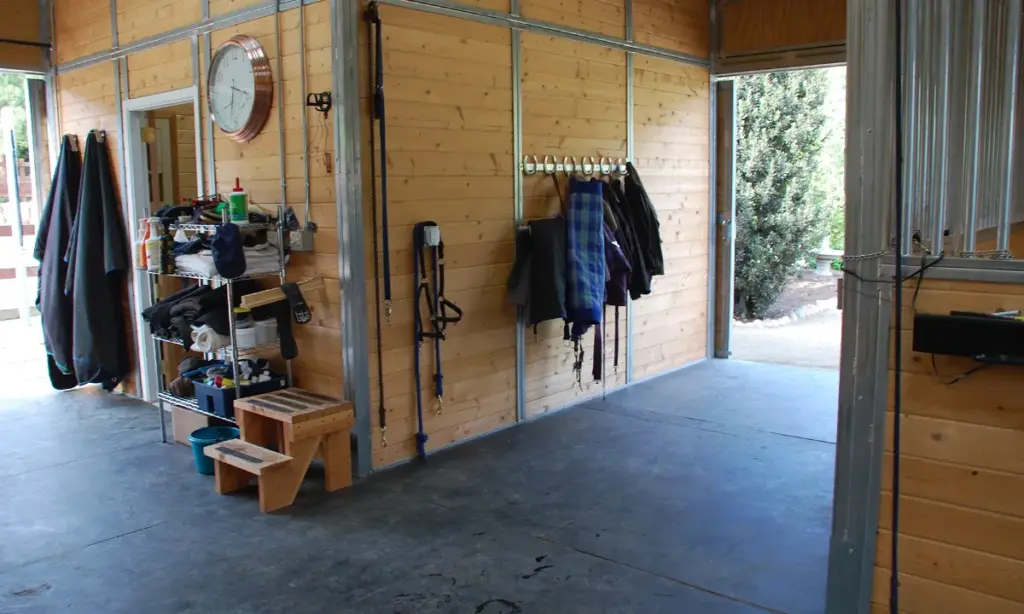 FCP Wood Sided Steel Barns Project Image Interior