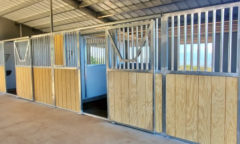 FCP Wood Sided Steel Barns Project Image Stall Fronts