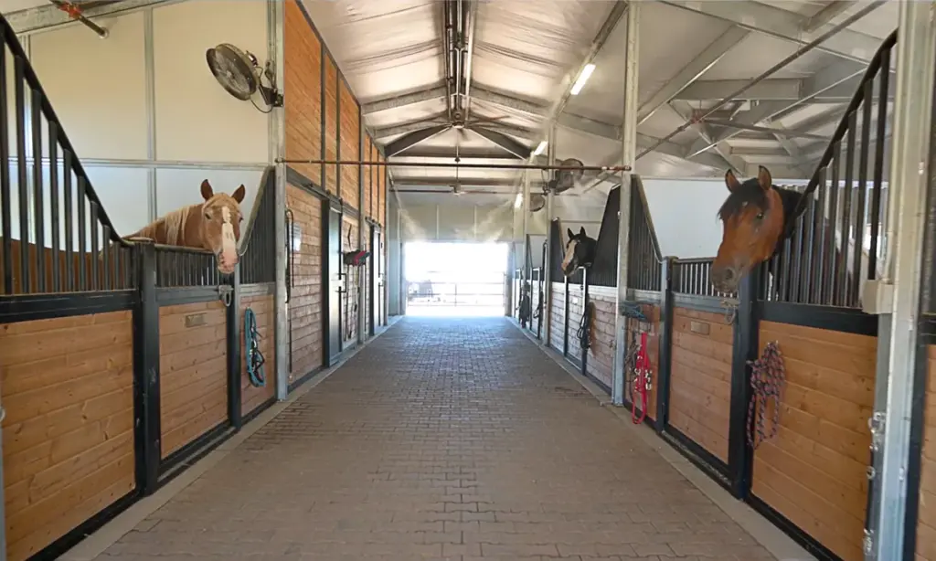 FCP Wood Sided Steel Barns Project Image Breezeway