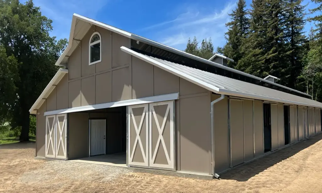 FCP Metal Barns for Horses - Article Project Image a custom RCA barn